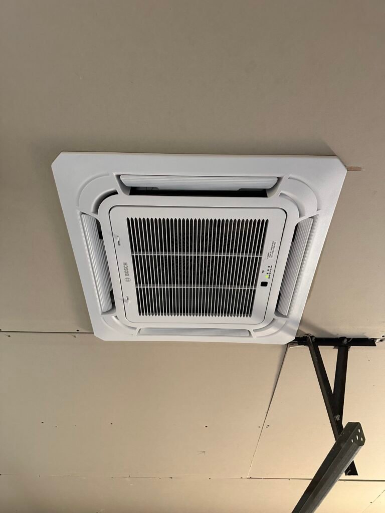 Ceiling cassette mini-split cleaning in Vancouver WA - Heisenberg HVAC